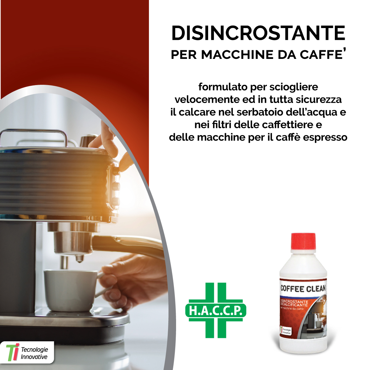 COFFEE CLEAN DECALCIFICANTE DISINCROSTANTE PER MACCHINE DA CAFFÈ